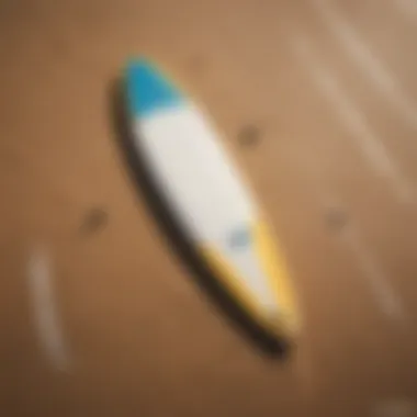 Aerial Shot Showcasing Top Surfboard Wax Brands Aerial View of Surfboard Wax Brands