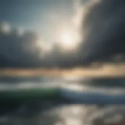 Vast expanse of the Atlantic Ocean under a dynamic sky