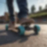 An advanced automatic skateboard showcasing innovative design features.