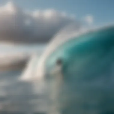 Surfer performing a cutback at Banzai Pipeline