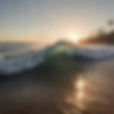 Barcelona Surf Spot at Sunrise