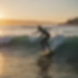 Sunset surf session at Venice Beach