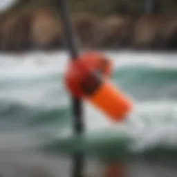Cabrinha kite pump showcasing its sleek design and build quality.