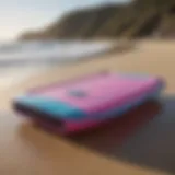 A vibrant boogie board showcasing its unique design features