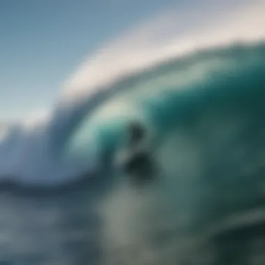 Champion Surfer Riding a Massive Wave with Skill and Grace