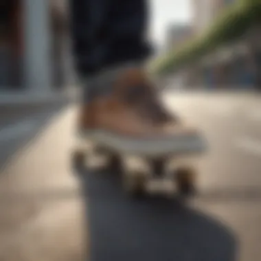 Skateboarding shoes with advanced grip technology for optimal traction