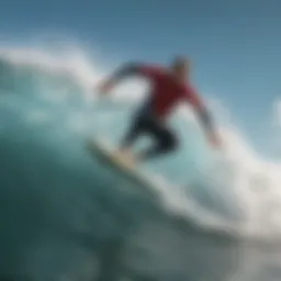 Surfears product showcased against a vibrant ocean backdrop