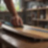 Custom Surfboard Shaping Rack with Precision Tools