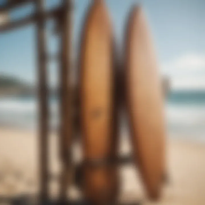 Customization of wooden surfboard rack design