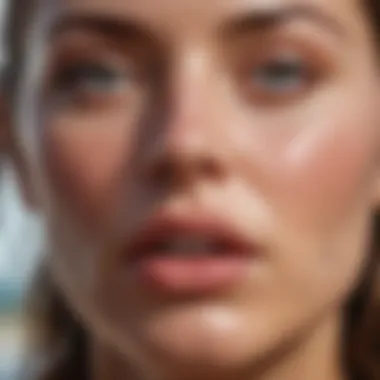Dehydration Revealed by Lip Condition Dry, cracked lips indicating dehydration