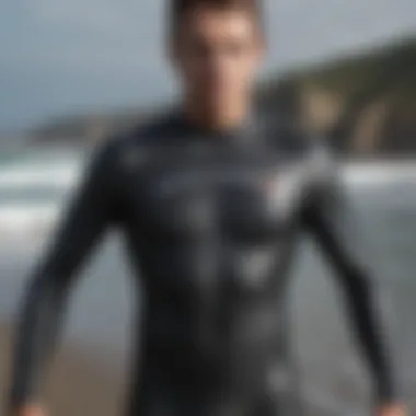 Measuring body dimensions for wetsuit sizing with a tailor's tape