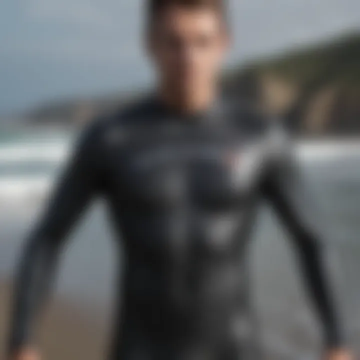 Measuring body dimensions for wetsuit sizing with a tailor's tape