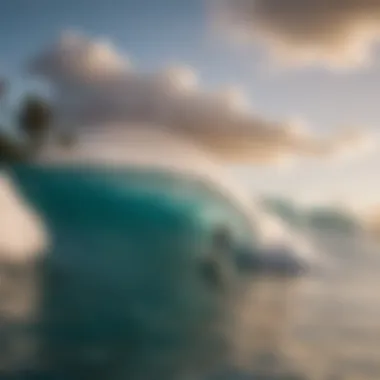 A breathtaking view of Oahu's iconic North Shore surf break.