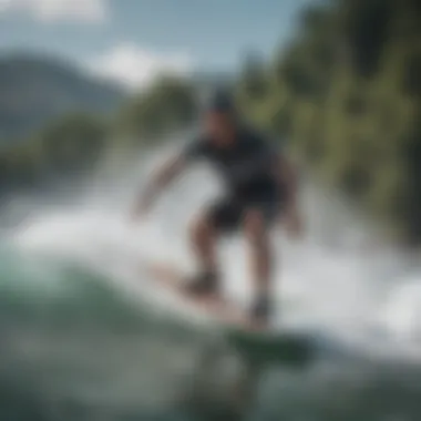 Enthusiasts Enjoying Electric Hydro Boarding