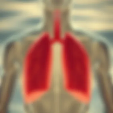 Physiological Aspects of Lung Function Diagram showing physiological aspects of lung function