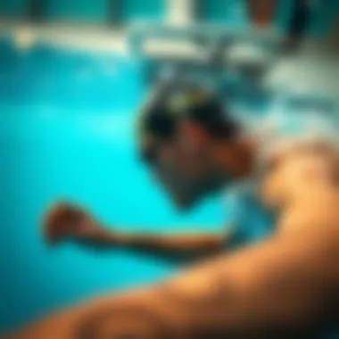 Optimal Body Positioning for Breath Efficiency Swimmer demonstrating optimal body position for breath efficiency