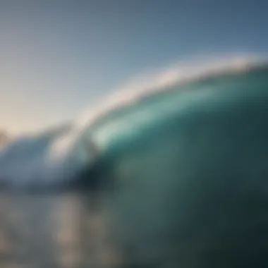 Surfer riding a massive wave at Cinnamon Dhonveli