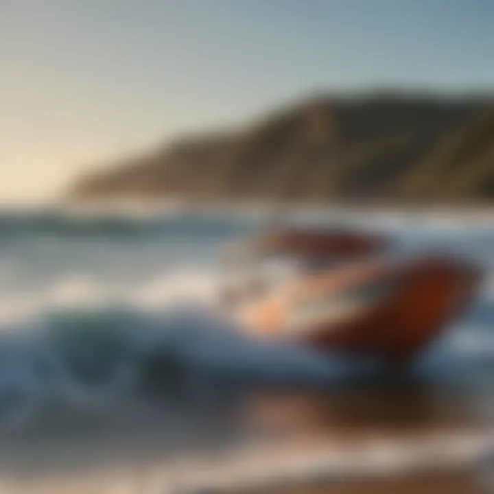 An array of surf boats showcasing various design features