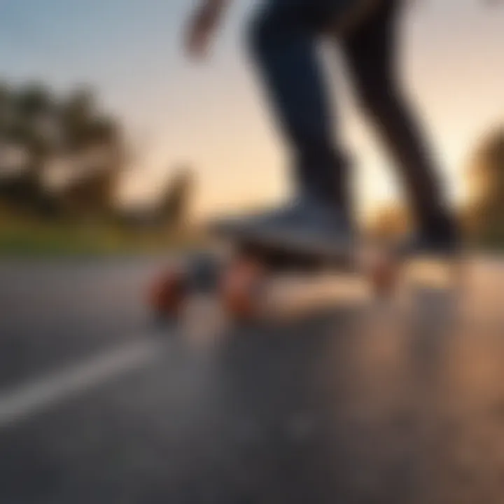 Innovative Electric Skateboard Technology Close-Up