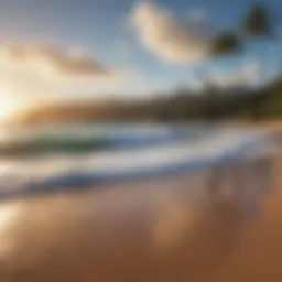 A stunning beach view in Maui perfect for boogie boarding