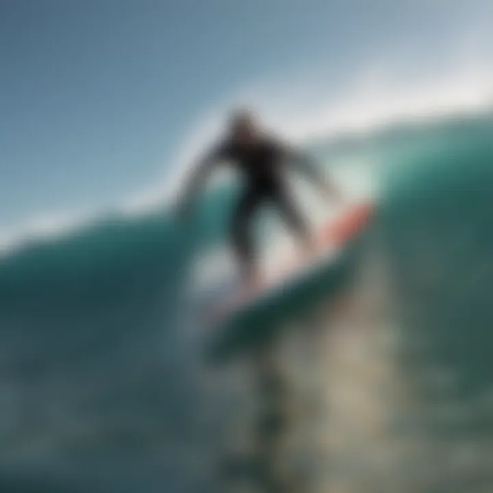 Rider conquering a challenging point break