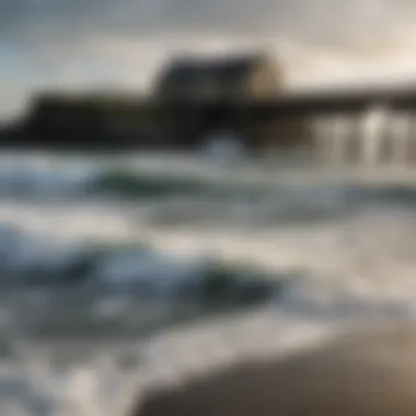 A breathtaking view of Doolin Pier with crashing waves