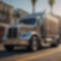 Close-up view of an independent truck showcasing its intricate design.