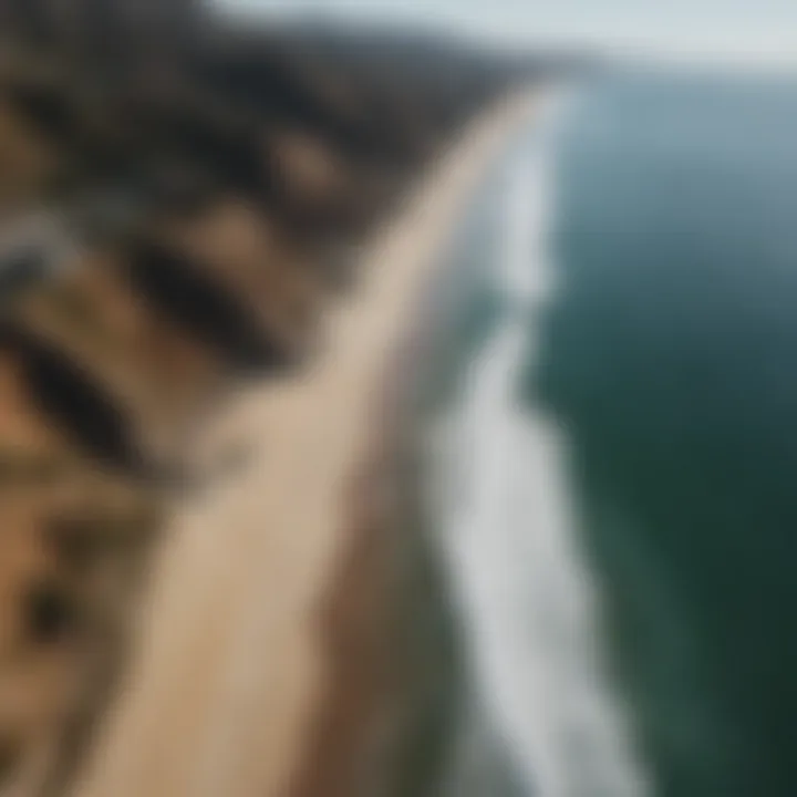 Aerial view of Malibu coastline showcasing its natural beauty