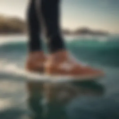 Stylish design of skating shoes ideal for surfboarding performance