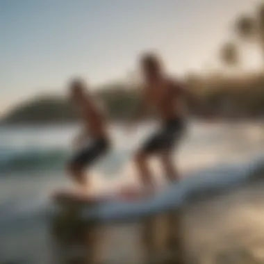 Surfers Enjoying the Swells at Sayulita Beach