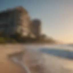 A stunning view of the Marriott Surf Club's beachfront