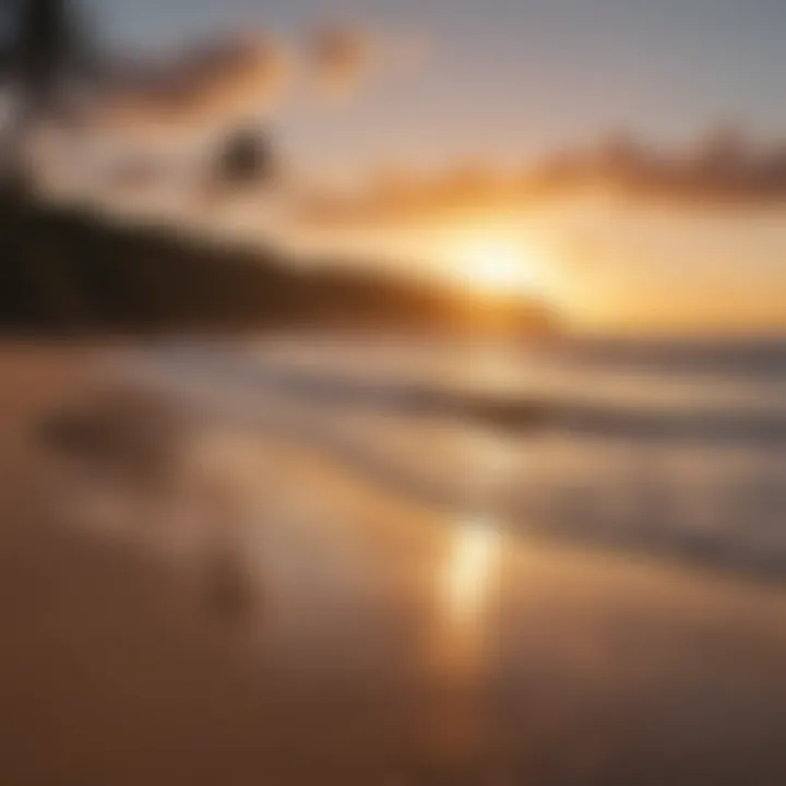 Sunset view of surfers at Tamarindo Beach