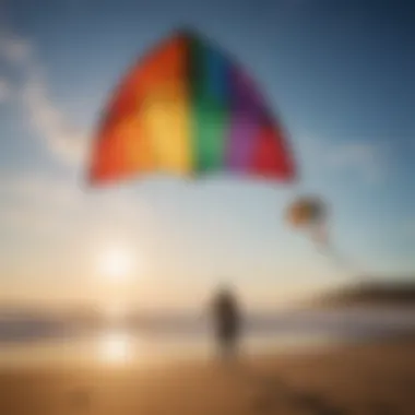 A diverse range of kites displayed in an organized manner