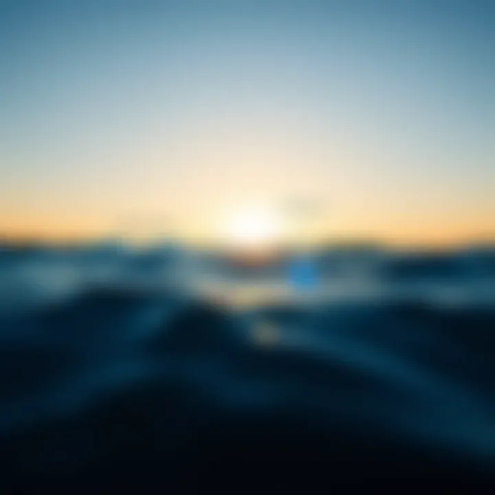 Diagram illustrating ocean water salinity and temperature variations