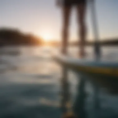 Close-up of advanced sail technology used in paddle boarding