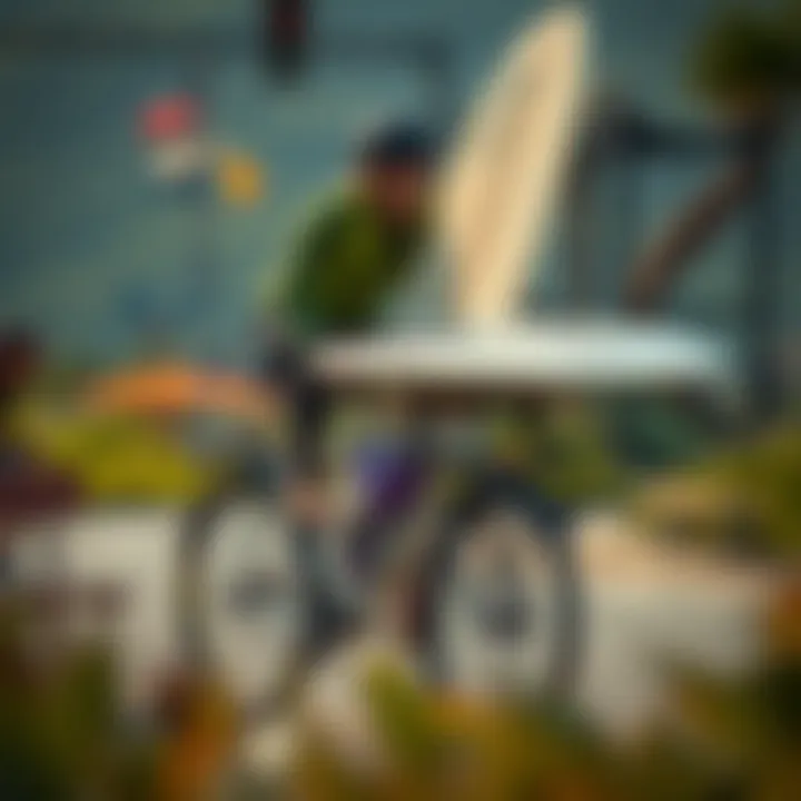 Exploring the Intersection of Surfboards and Cycling: The Surfboard Carrier Bike Summary