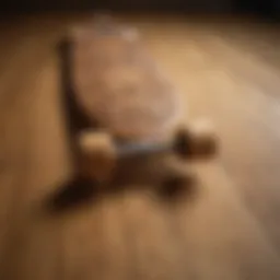 A beautifully crafted longboard showcasing intricate design patterns