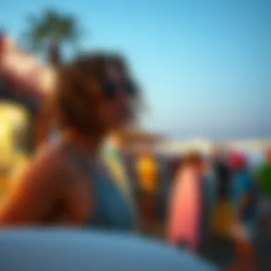 An engaging community event showcasing surfing culture