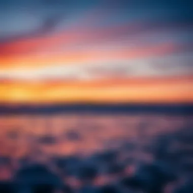 Serene Sunset over Cape Hatteras Sunset over the ocean at Cape Hatteras