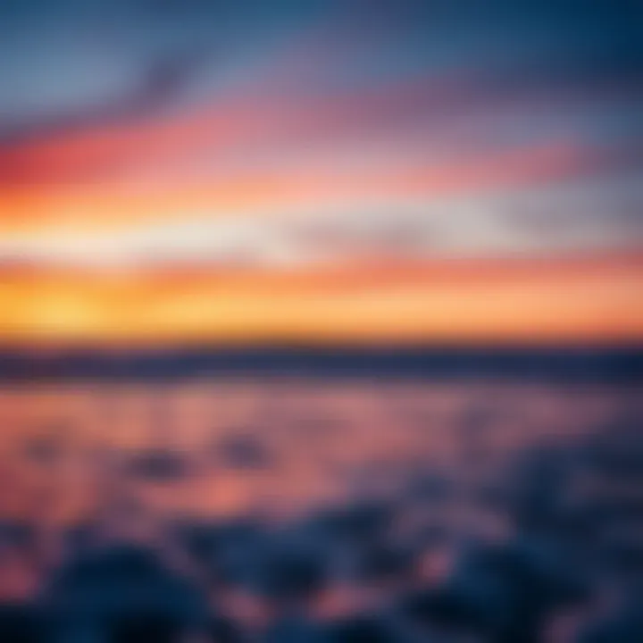 Serene Sunset over Cape Hatteras Sunset over the ocean at Cape Hatteras