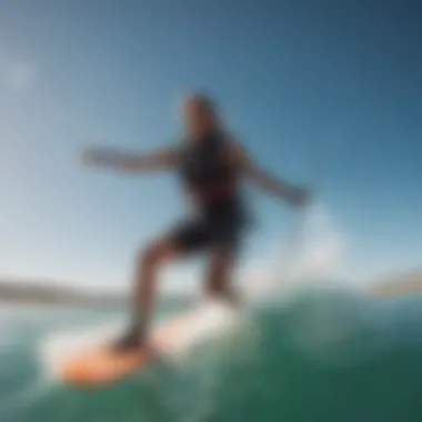 Kitesurfing at Crystal Clear Waters