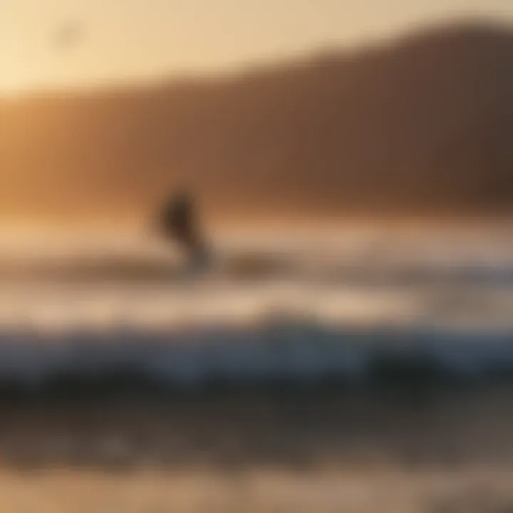 Kitesurfing at Sunset in Portugal