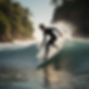 Classic longboard for timeless surfing experience