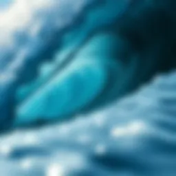 Dynamic wave painting capturing the essence of surf culture