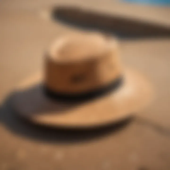 Luxurious surf brand hat crafted from sustainable cork material
