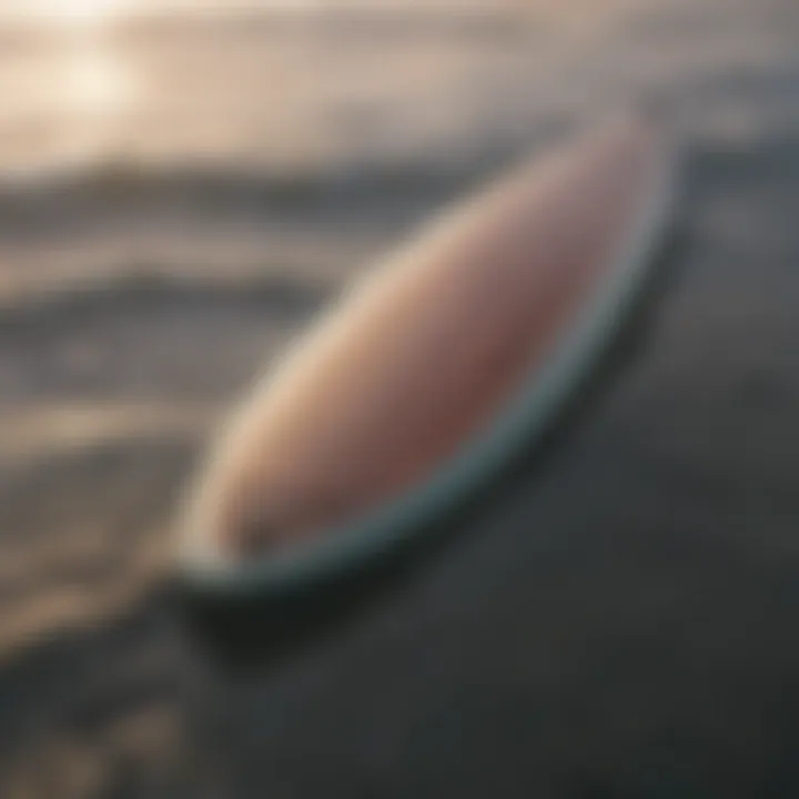 Sleek and Stylish Fin Surfboard Design