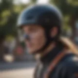 Protective helmet with advanced features for electric skateboarding