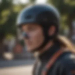 Protective helmet with advanced features for electric skateboarding