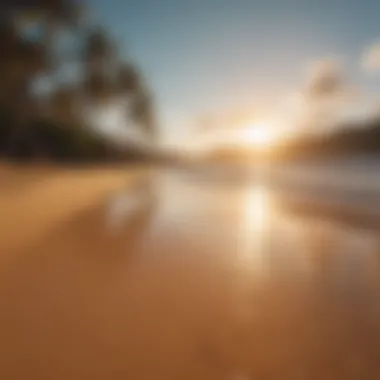 Golden Sand Beach reflecting Hawaiian serenity