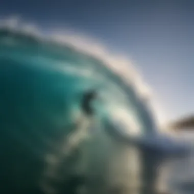 Vibrant underwater shot taken with a GoPro while surfing